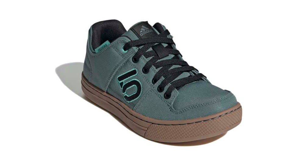 Five Ten Freerider Canvas Shoes - Womens, Hazy Emerald/Core Black/Acid Mint, 8.5, GZ4656-8.5