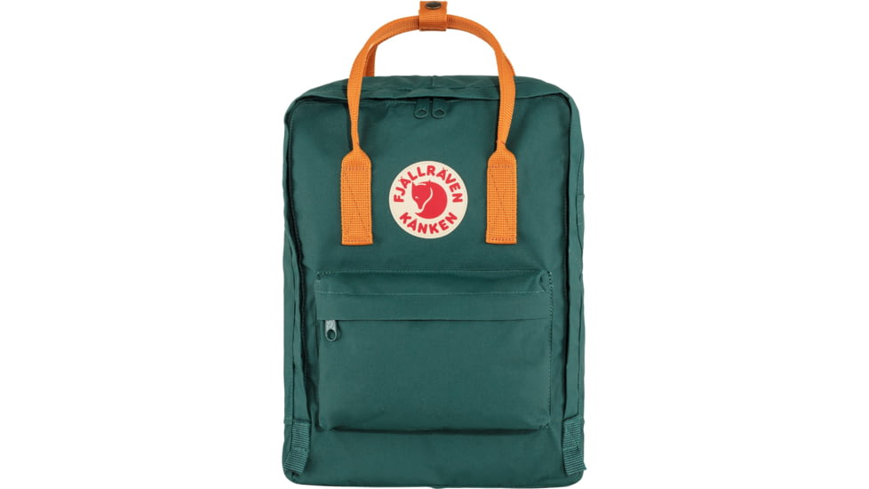 Fjallraven Kanken Daypack, Arctic Green-Spicy Orange, One Size, F23510-667-206-One Size