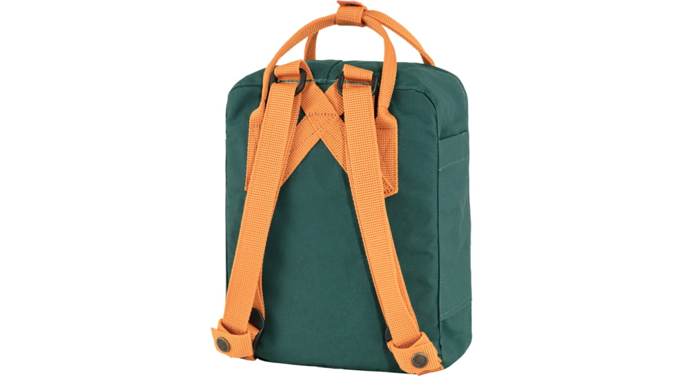 Fjallraven Kanken Mini Daypack, Arctic Green-Spicy Orange, One Size, F23561-667-206-One Size