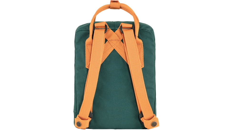 Fjallraven Kanken Mini Daypack, Arctic Green-Spicy Orange, One Size, F23561-667-206-One Size