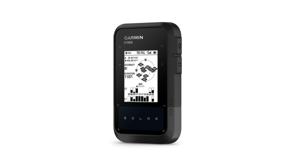 Garmin 0100278200 ETrex Solar GPS/Smart Features, 28MB Memory Black 2.20 Transf