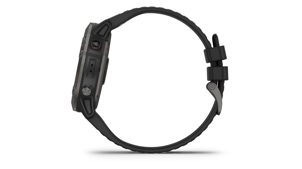 Garmin Fenix 6X Sapphire Multisport GPS Smartwatch, Carbon Gray DLC w/Black Band, 010-02157-10