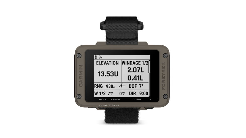 Garmin Foretrex 901 Ballistic Edition, Wrist-Mounted GPS Navigator with Strap, 010-02760-00