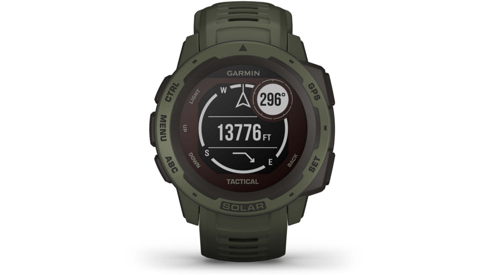Garmin Instinct Solar Watch - Tactical Edition, Moss, 010-02293-14