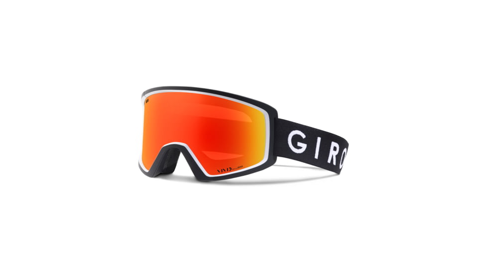 Giro Blok Goggles, Black/White Core/Vivid Ember, Large, 7083116