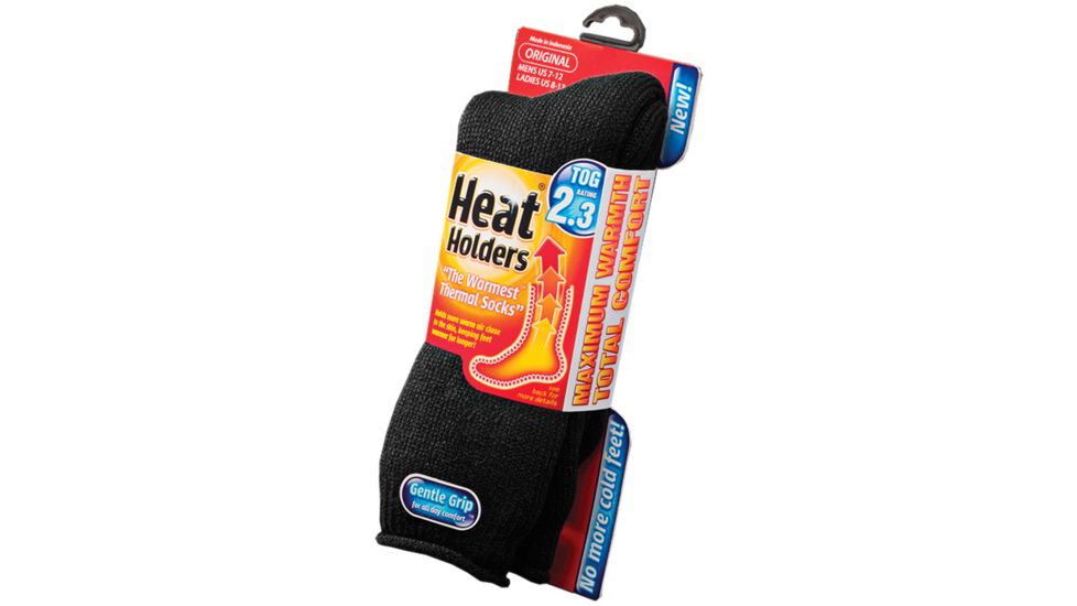 Grabber Heat Holders Mens Socks, Black, DBUSMHH04H1-BLK