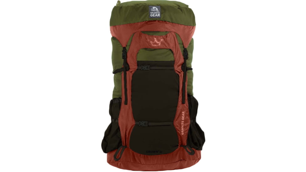 Granite Gear Crown2 60L Backpack, Fatigue/Rust/Black, Regular, 5000008-4324