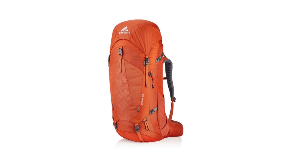 Gregory Stout 60 Backpack - Mens, Spark Orange, 126873-0626