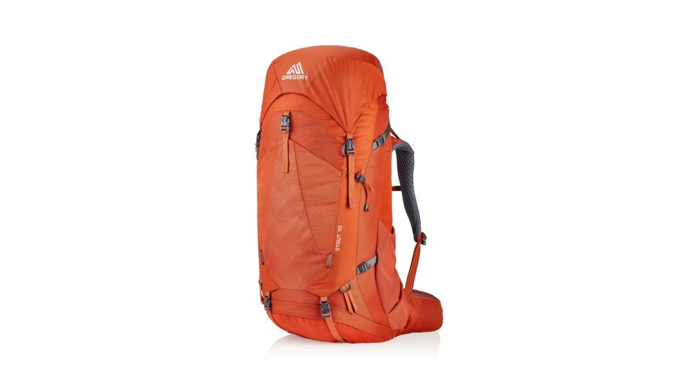 Gregory Stout 70 Backpack - Mens, Spark Orange, 126874-0626