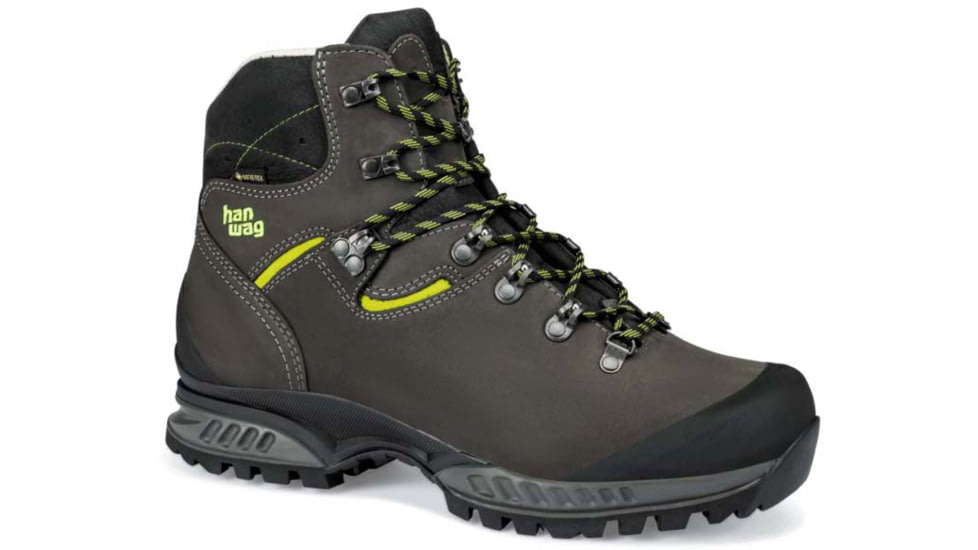 Hanwag Tatra II GTX Hiking Boots - Mens, Asphalt/Yellow, 6,5, H200100-064062-6,5
