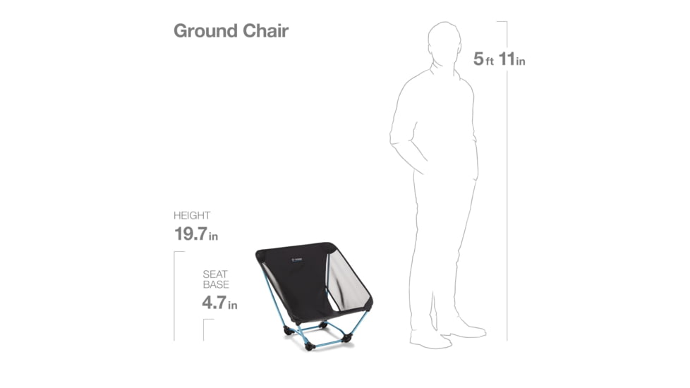 Helinox Ground Chair, Black, 10501R1