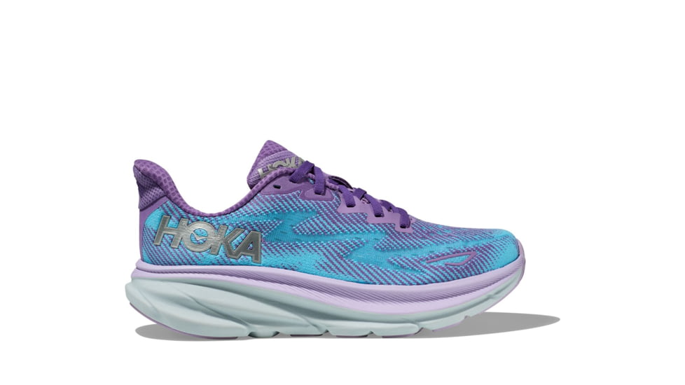 Hoka Clifton 9 Road Running Shoes - Womens, Chalk — Womens Shoe Size ...