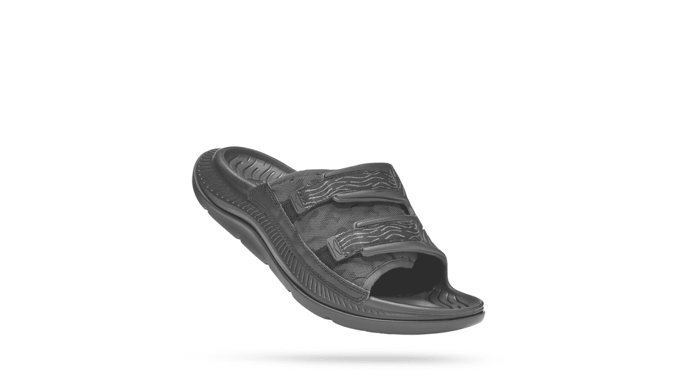 Hoka Luxe Sandals, Black / Black, 06/08, 1134150-BBLC-06/08
