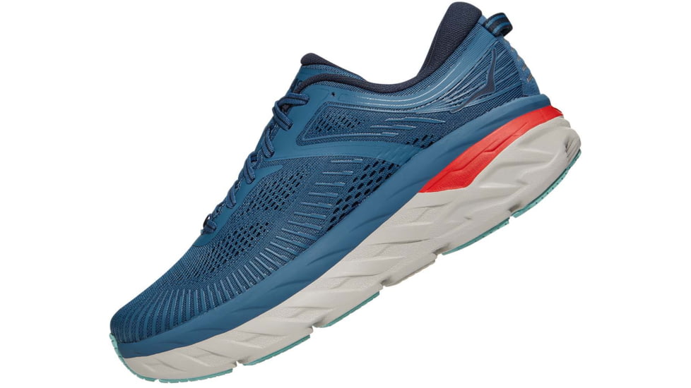 Hoka Bondi 7 Road Running Shoes - Men's, Real Teal / Outer Space, 10.5 US, Wide, 1110530-RTOS-10.5EE