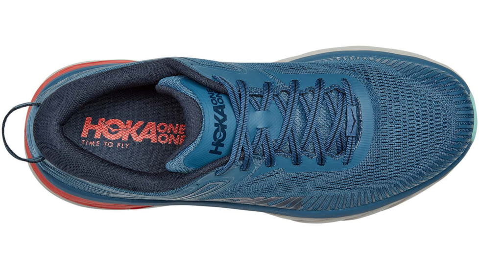 Hoka Bondi 7 Road Running Shoes - Men's, Real Teal / Outer Space, 10.5 US, Wide, 1110530-RTOS-10.5EE