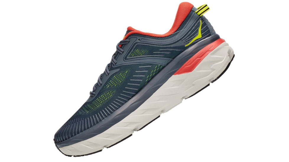 Hoka Bondi 7 Road Running Shoes - Men's, Turbulence/Chili, 12.5 US, Medium, 1110518-TCHL-12.5D