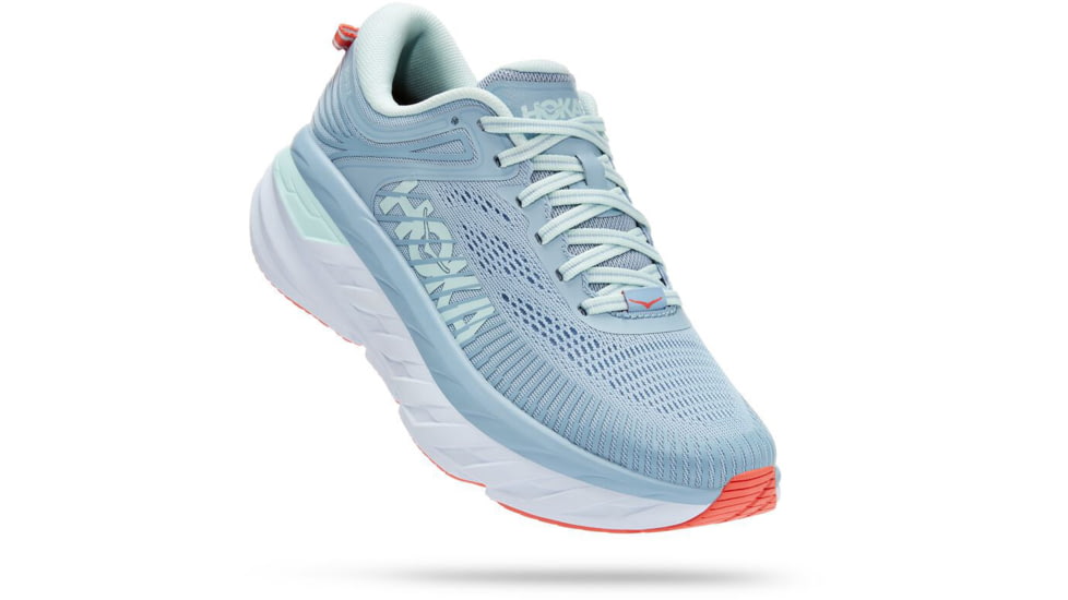 Hoka Bondi 7 Road Running Shoes - Women's, Blue Fog / — Womens Shoe ...