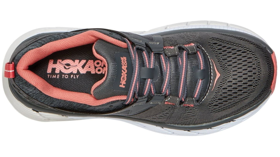 Hoka Gaviota 2 Road Running Shoes - Womens, Dark Shadow/Lantana, 8.5 US, Medium, 1099630-DSLN-08.5