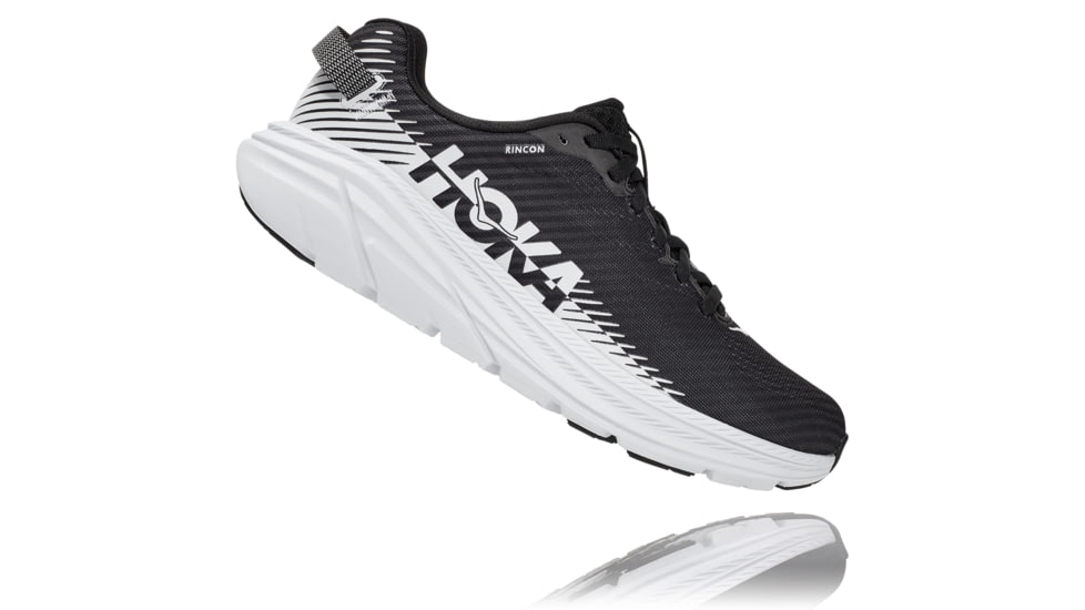 Hoka Rincon 2 Road Running Shoes - Womens, Black/White, 8 US, Medium, 1110515-BWHT-08