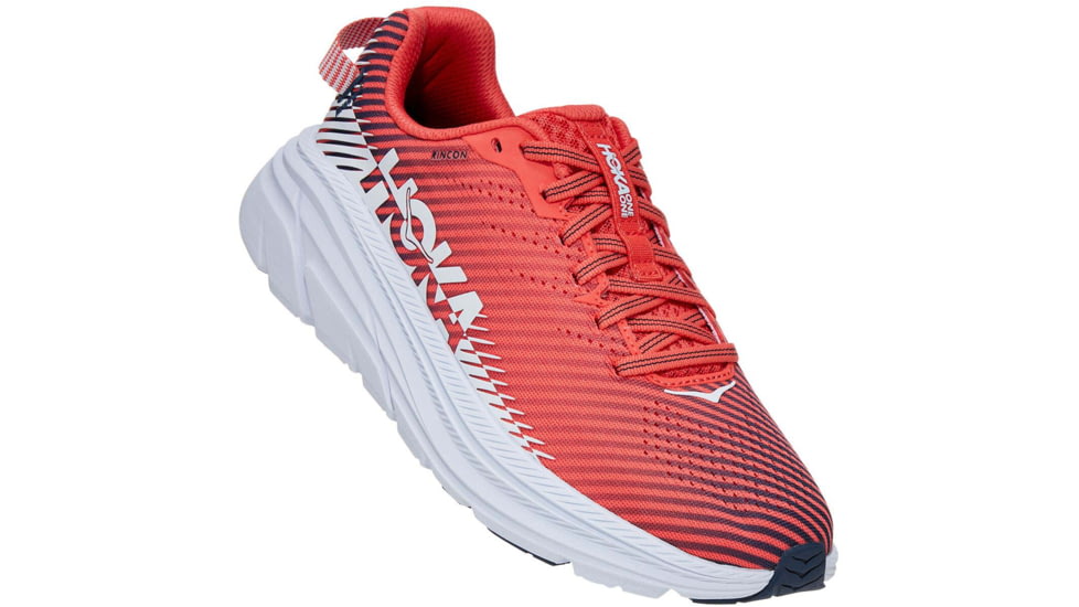 Hoka Rincon 2 Road Running Shoes - Women's, Hot Coral/White, 8, 1110515-HCWH-08
