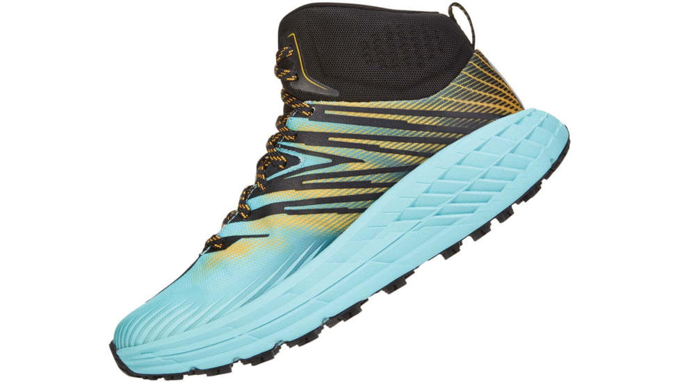 Hoka Speedgoat Mid GTX Hiking Shoes - Womens, Antigua Sand/Golden Rod, 7.5, 1106533-ASGRD-7.5