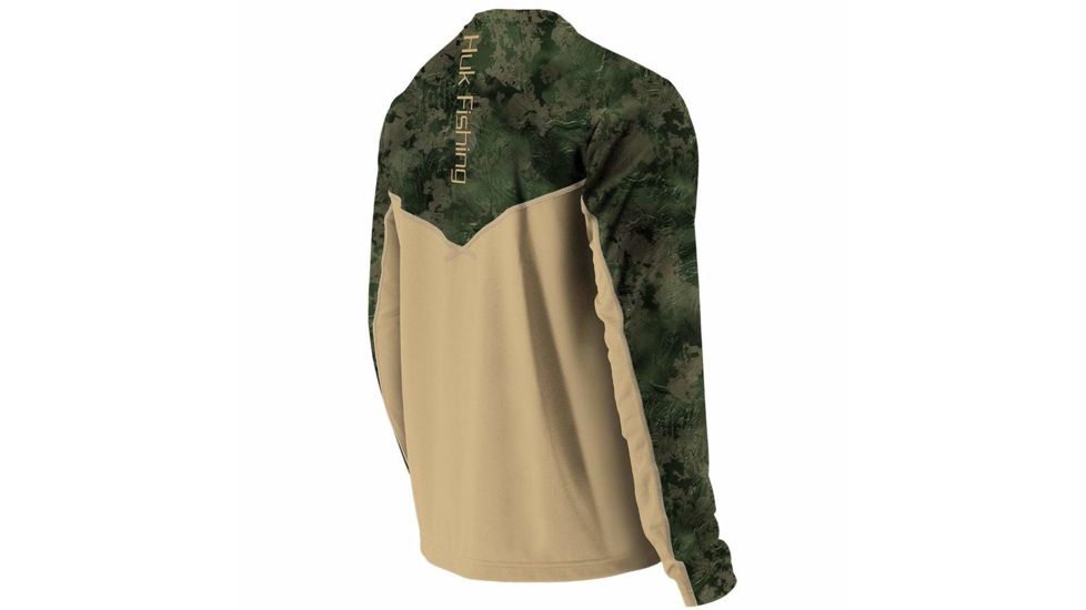 HUK Performance Fishing Mens Icon Camo Long Sleeve Top, SubPhantis Southern Tier, Large, H1200143-385-L