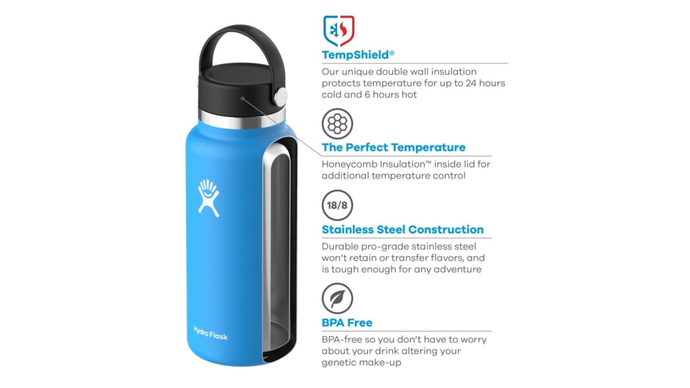 Hydro Flask 40 oz Wide Mouth 2.0 Flex Cap — CampSaver