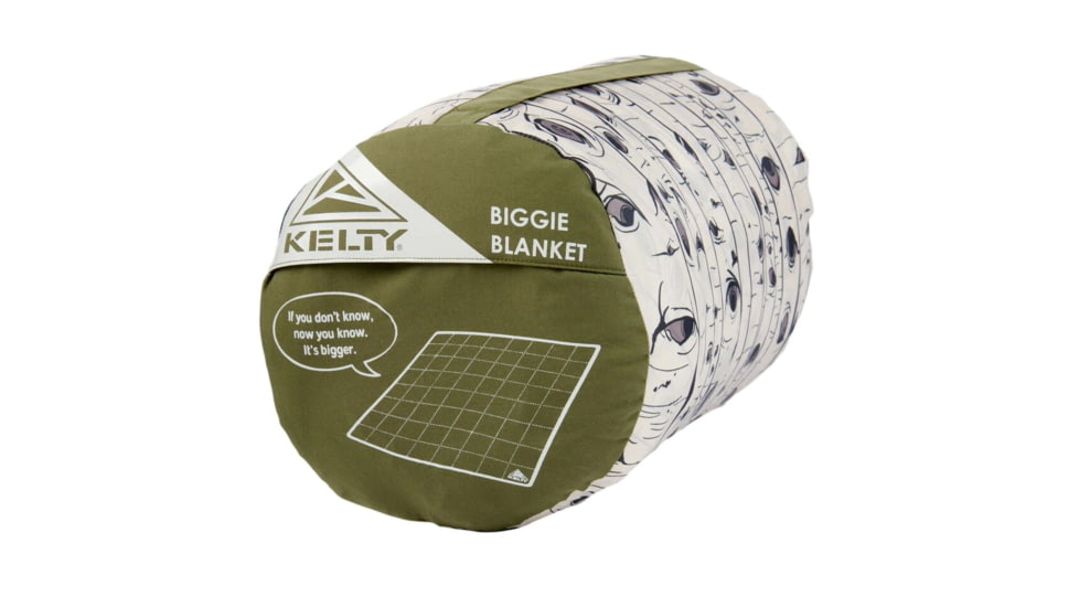 Kelty Biggie Blanket, One Size, Winter Moss/Aspen Eyes, 35427221WM