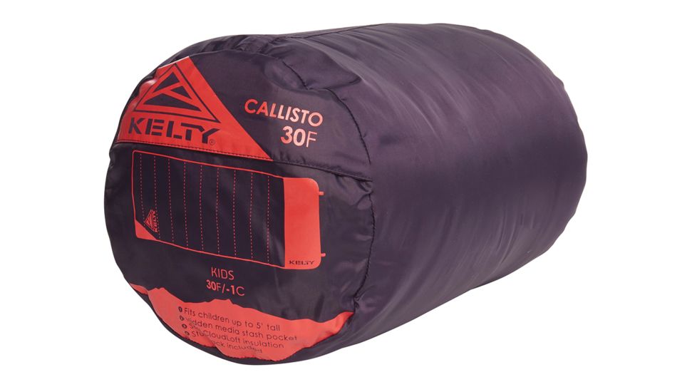 Kelty Callisto Kids 30 Deg Sleeping Bag - Kids, Italian Plum, Short, 35425120SR
