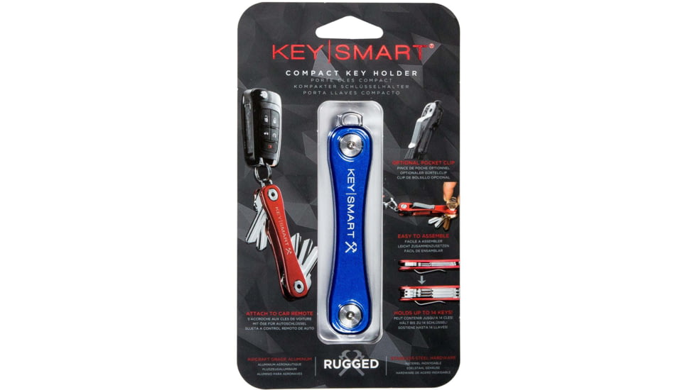 KeySmart KeySmart Rugged Compact Key Holder, Blue, KS607-BLU