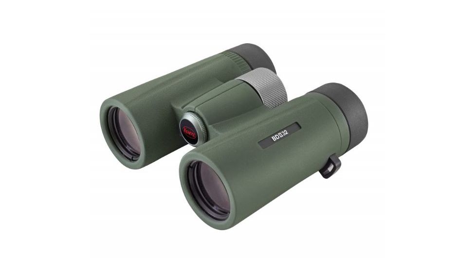 EDEMO Kowa BD II XD 6.5x32mm Roof Prism Wide-Angel Binoculars, Rubber Armoring, Green, BD II 32-6.5 XD, EDEMO1