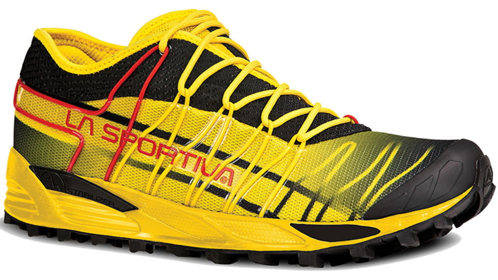 La Sportiva Mutant Trail Running Shoe - Men's-Black/Yellow-Medium-43