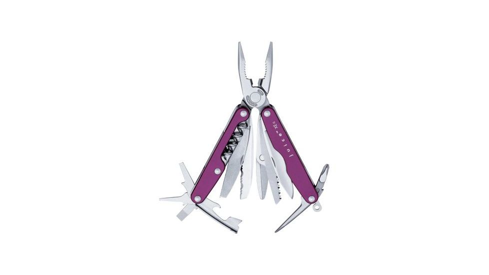 Leatherman Juice Xe6 Multitool W Knife Pliers Cutters Purple Wsheatht Tin