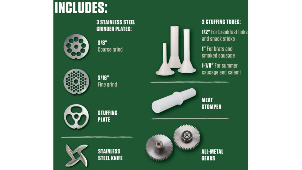 LEM Products Big Bite Grinder 5 Head Size 17771 , 20.00 Off with Free