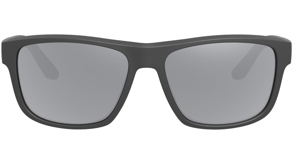Leupold Katmai Sunglasses, Matte Black Frame, Square Shadow Gray Flash Lens, Polarized, Narrow-Regular, 179097