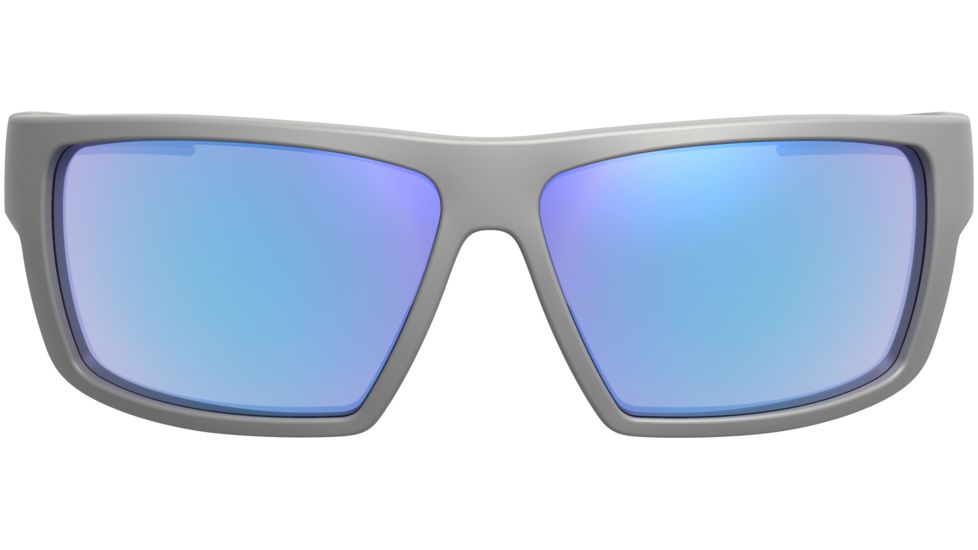 Leupold Switchback Mens Sunglasses, Matte Grey Frame, Square Blue Mirror Lens, Polarized, Regular-Wide, 179629