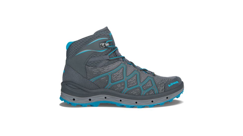 Lowa Aerox GTX Mid Surround Hiking Shoe - Womens, Graphite/Turquoise, Medium, 6.5, 3206119794-GPR-MD-6.5