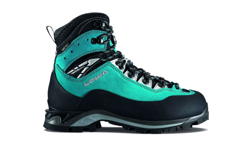 Lowa Cevedale Pro GTX Mountaineering Boot - Womens, Turquoise/Black, 7, Medium, 2200506998-TURBLK-M070