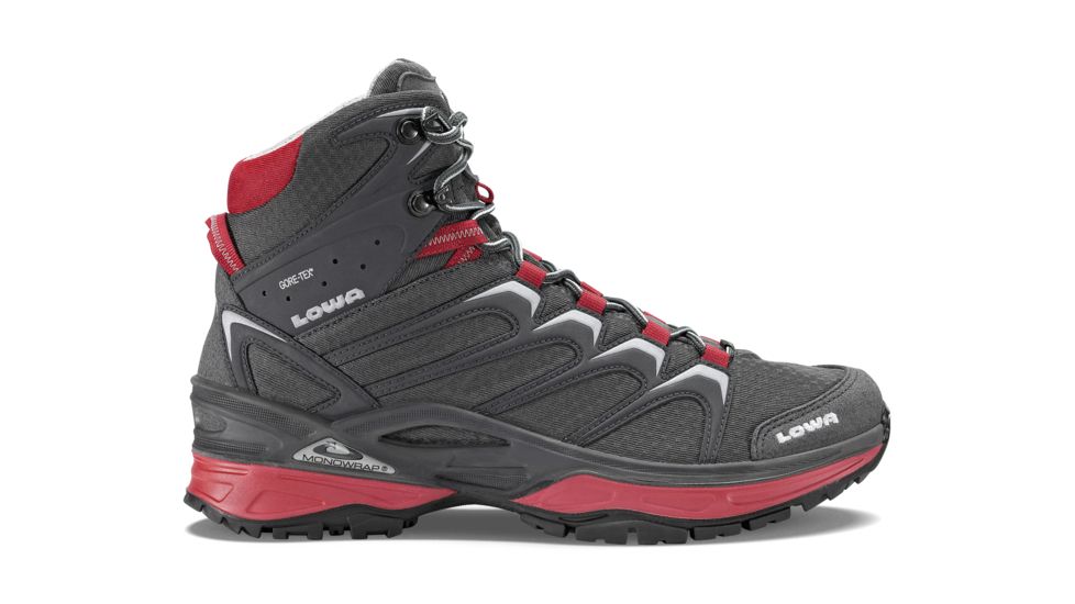 Lowa Innox GTX Mid Hiking Boot - Mens, Graphite/Red, 8.5, Medium, 3106039717-GRPRED-M085
