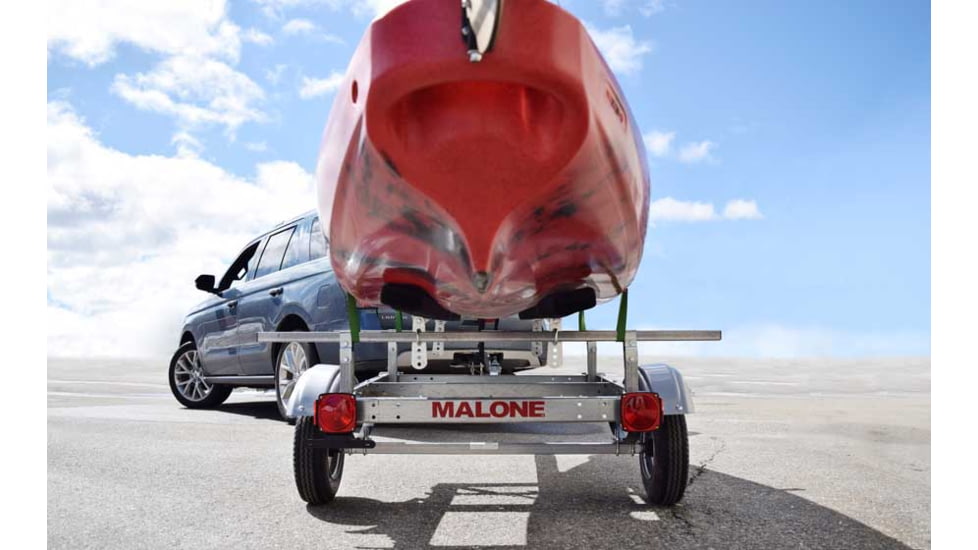 Malone Auto Racks EcoLight Single Kayak Trailer Package w/ 1 Set Bunks MPG586XB , 10% Off with Malone Ecolight Sport Single Kayak Trailer Mpg586xb