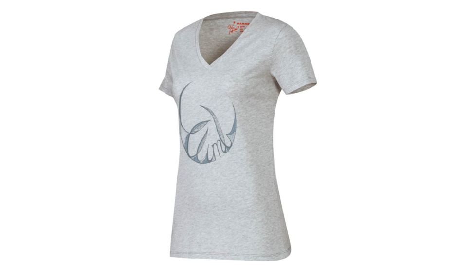 Mammut Women's Zephira T-Shirt, Stone Grey Melange, S, 1017-06263-0996-113