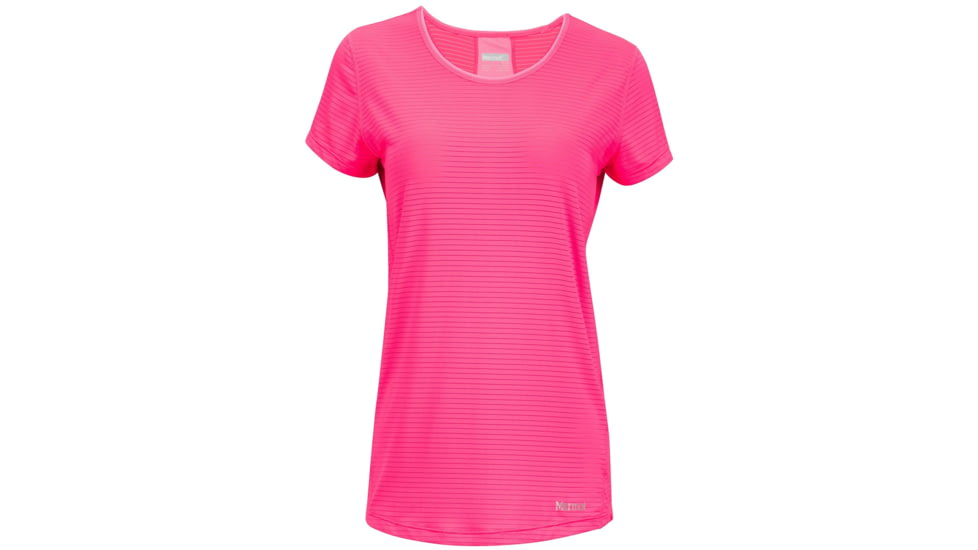 Aero Short Sleeve Shirt - Womens-Kinetic Pink-Medium