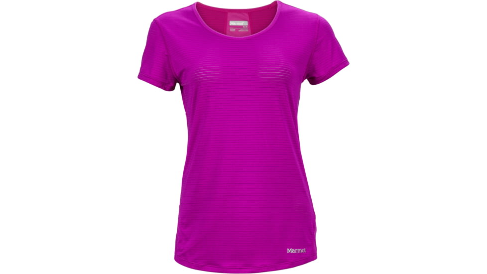 Marmot Aero Short Sleeve Shirt - Women's-Neon Berry-Large