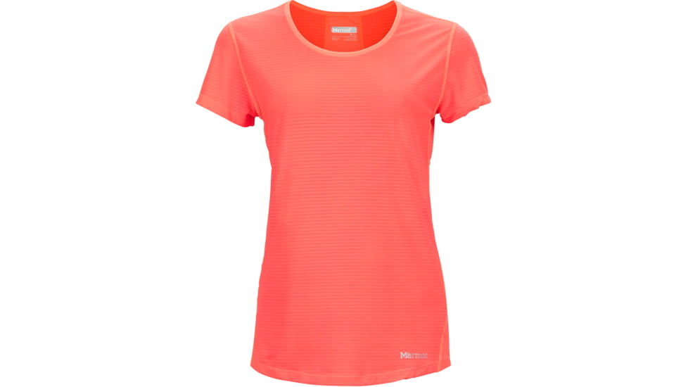 Marmot Aero Short Sleeve Shirt - Women's-Neon Coral-X-Large