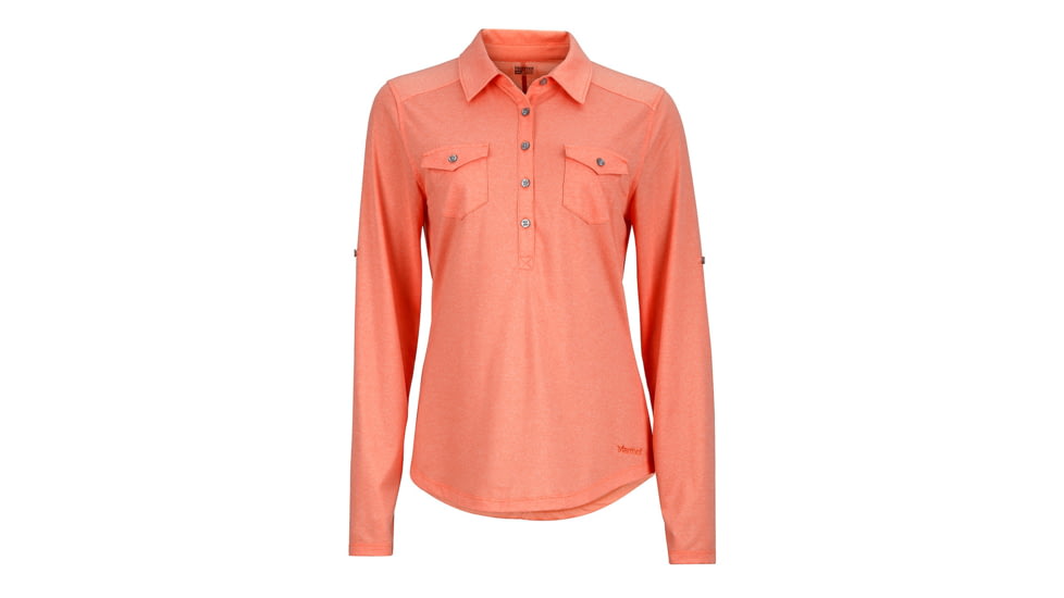 Marmot Allie Long Sleeve Shirt - Women's-Coral-Medium