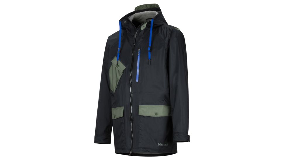 Marmot Ashbury PreCip Eco Jacket - Mens, Black/Crocodile, Medium, 31650-1516-M