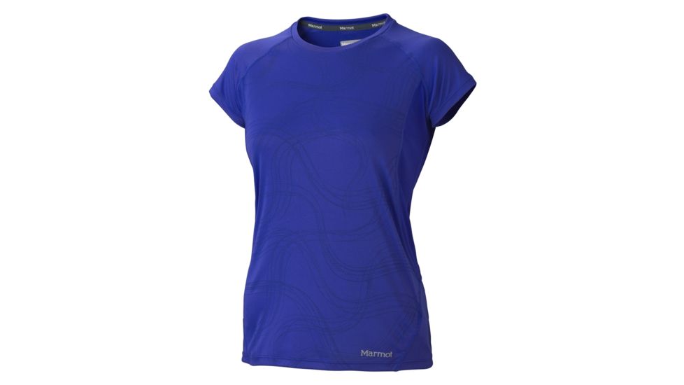 Marmot Crystal T-Shirt - Women's-Small-Electric Blue Gradient