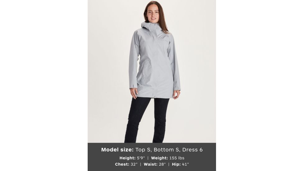 Marmot Essential Jacket - Womens, Sleet, Small, 45480-504-S