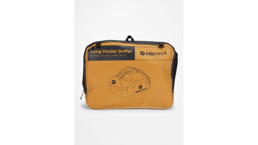 Marmot Long Hauler Duffel, Scotch/Black, Extra Large, 36350-7403-ONE