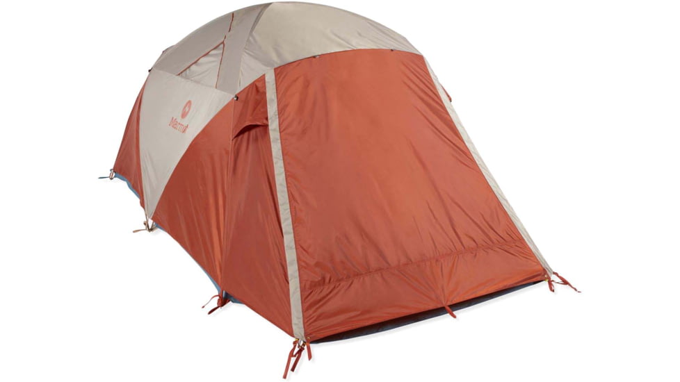Marmot Torreya Tent - 4 Person, Picante/Cascade Blue, 32500-5815-ONE